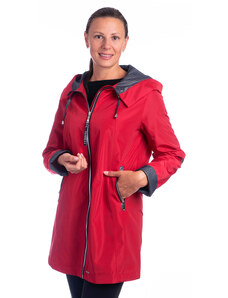ISABELL Alicja - dámská delší přechodová červená bunda