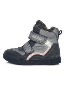 Dívčí kožené zimní boty D.D.step W068-495A