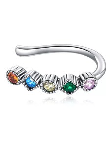 Linda's Jewelry Stříbrná záušnice Rainbow Ag 925/1000 IN423