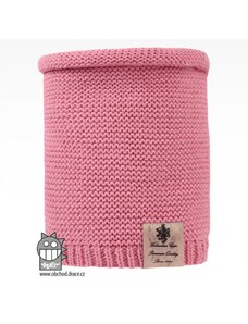 Pletený nákrčník Dráče - Colors 04, růžová