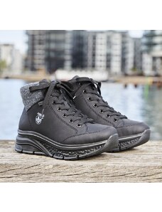 Kotníková sneaker obuv s tex membránou Rieker 48043-00 černá