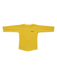 Babu Dětské hořčicové tričko s dlouhým rukávem