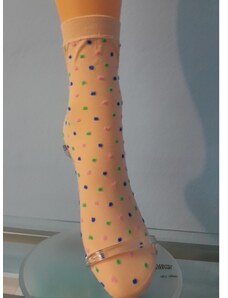 EMILIO CAVALLINI jemné ponožky s barevnými puntíky