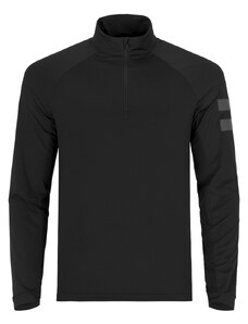 ONEMORE 631 - T-NECK WITH HALF ZIP MAN BLACK/BLACK/SILVER