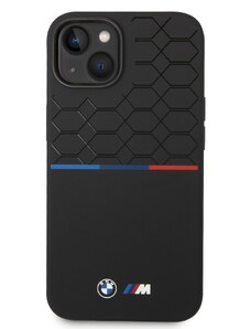 Ochranný kryt pro iPhone 14 PLUS - BMW, M Liquid Silicone Tricolor Black