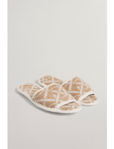 DOMÁCÍ OBUV GANT MONOGRAM SLIPPERS hnědá S/M