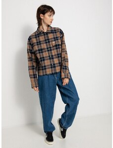 Brixton Bowery Flannel Ls (pine bark)hnědá