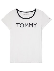 Tommy Hilfiger dámské tričko Solid Essential crew bílé