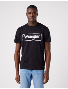 Pánské tričko WRANGLER W70JD3100 FRAME LOGO TEE Black