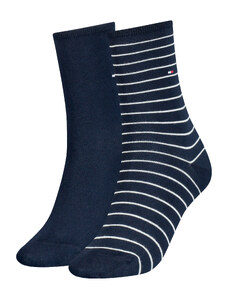 TOMMY HILFIGER Dámské tmavě modré ponožky 2 páry 100001494-2P-003