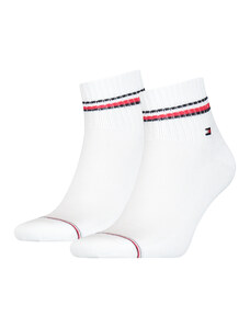 TOMMY HILFIGER Pánské bílé ponožky 2 páry 100001094-2P-300
