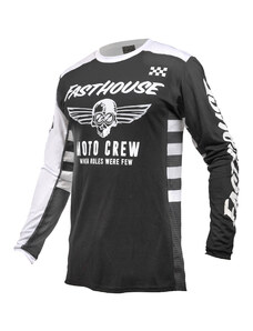 Fasthouse Youth USA Grindhouse Factor Jersey Black White