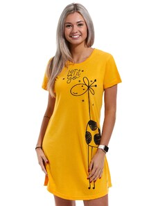 Naspani Žlutá dámská noční košilka, Žirafa 1C3110