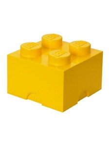 Žlutý úložný box LEGO Smart 25 x 25 cm