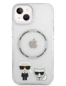 Ochranný kryt pro iPhone 14 PLUS - Karl Lagerfeld, Karl and Choupette MagSafe Transparent