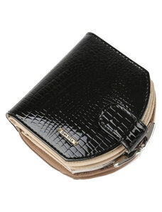 Dámská kožená peněženka podkova black