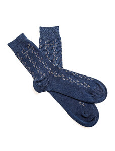 Alain Delon Set 3 párov tmavomodrých ponožiek