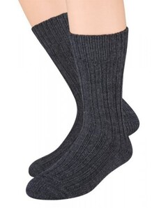 Steven art.085 Vlněné pánské ponožky 41-43 černá