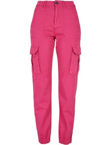 UC Ladies Dámské bavlněné kalhoty Cotton Twill Utility Ibiškus růžové