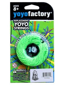 Jojo provázky Yoyofactory String Pack 10pcs green