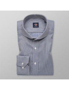Willsoor Pánská slim fit košile s jemným modro-černým vzorem 14652