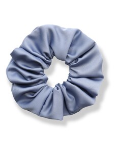 MURU Saténová scrunchie gumička - Modrošedá matná