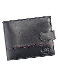 EL FORREST Černá pánská kožená peněženka s přezkou (GPPN291)