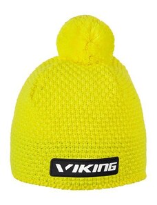 Unisex merino zimní čepice Viking BERG žlutá