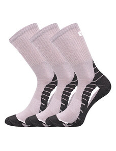 3PACK ponožky VoXX světlé šedé (Trim)