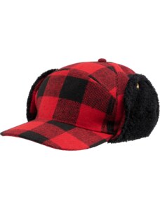 Brandit Čepice ušanka Lumberjack Wintercap červená | černá