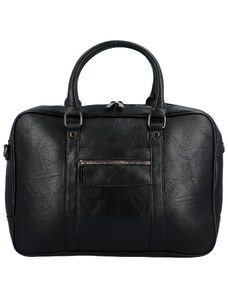 Paolo Bags Trendová univerzální koženková pracovní taška Moji, černá