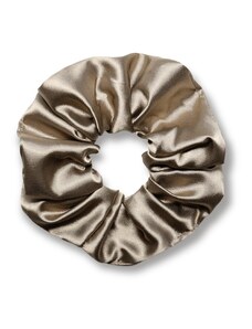 MURU Saténová scrunchie gumička - Mocca