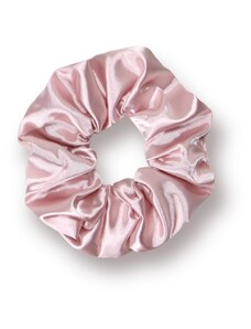 MURU Saténová scrunchie gumička - Pudrově růžová