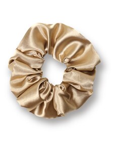 MURU Saténová scrunchie gumička - Zlatá