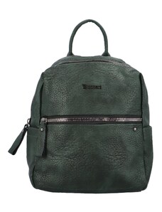 Coveri Prostorný dámský koženkový batoh Knut, zelená