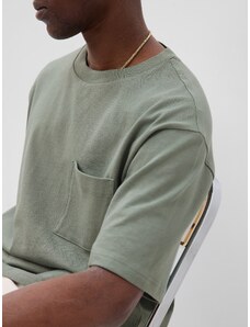 GAP Bavlněné tričko s vysokou gramáží Zelená