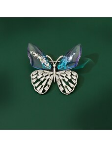 Éternelle Brož se zirkony Esmeralda - motýl