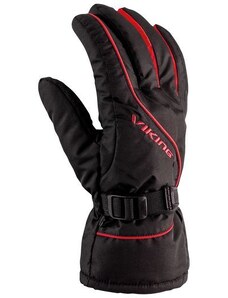 Pánské lyžařské rukavice Viking DEVON černá/červená
