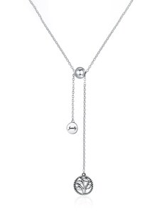 GRACE Silver Jewellery Stříbrný řetízek s přívěskem Strom života - stříbro 925/1000