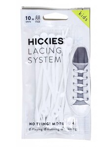 Dětské elastické tkaničky Hickies (10ks) - bílé