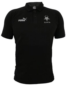 Pánské polotriko Slavia Puma TeamFinal Casual Polo black L