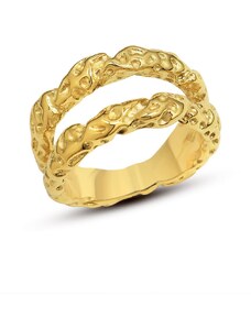 ORNAMENTI Pozlacený prstýnek Mystic gold