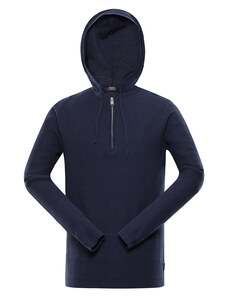 Pánský svetr s kapucí nax NAX POLIN mood indigo