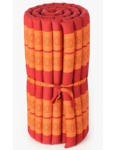 Thajsko Futon rolovací oranžovo-červený / šířka 80 cm