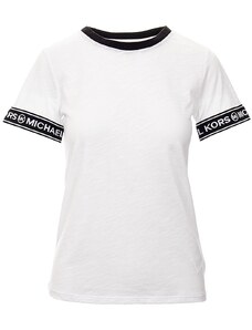 Michael Kors Dámské tričko bílé s logem na rukávu