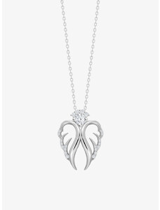 Preciosa stříbrný náhrdelník Angelic Hope, anděl, kubická zirkonie, bílý