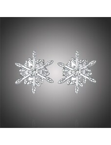 GRACE Silver Jewellery Stříbrné náušnice se zirkony Winter Romance, stříbro 925/1000