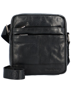 Pánská kožená taška černá - SendiDesign Shaper B černá