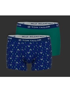 TOM TAILOR Trojbalení pánských boxerek (modrá / zelená)