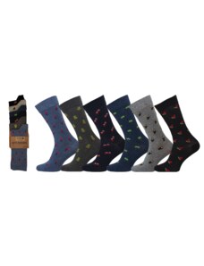 NOVIA Pánské ponožky vzor 1056 - Multipack 6 kusů